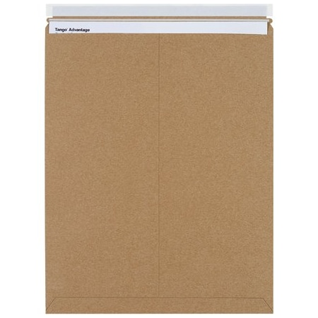 Bsc Preferred 17 x 21'' Kraft Self-Seal Stayflats Plus Mailers, 100PK BUY00018838